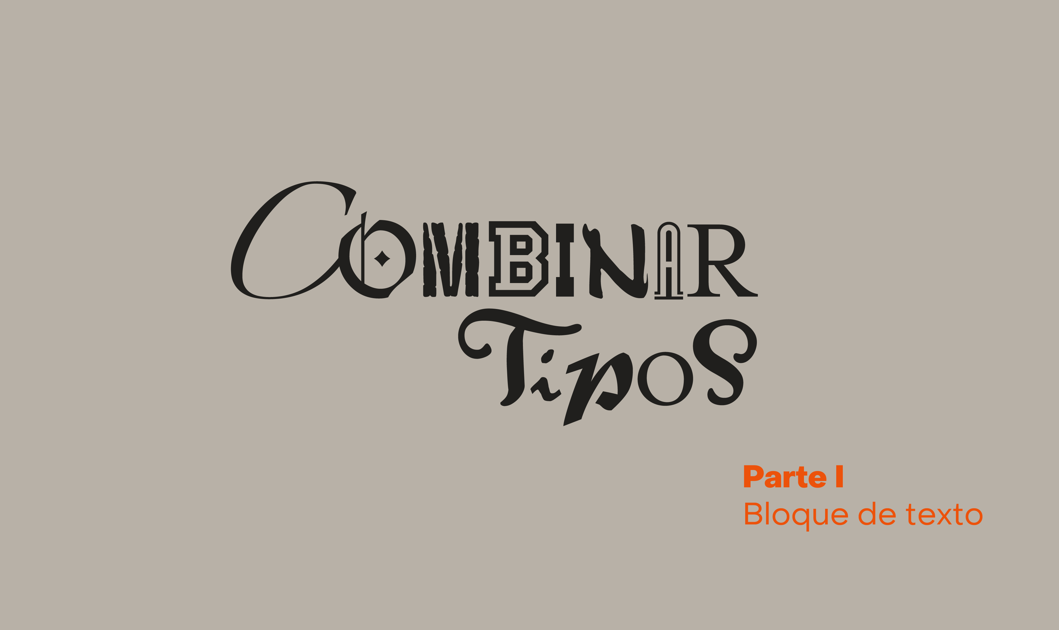 Cómo combinar tipografías