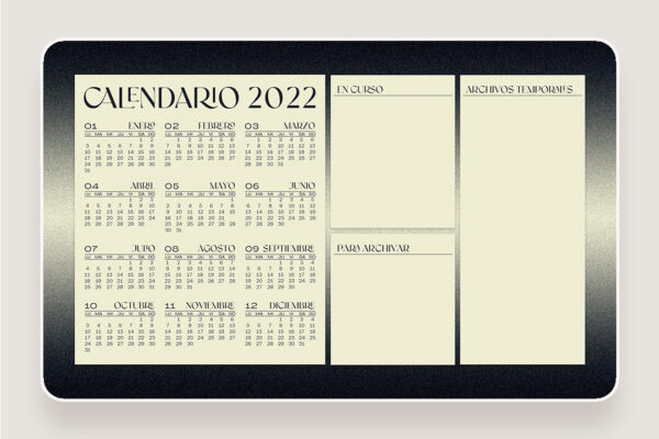 Organizadores de pantalla [Calendario 2022]